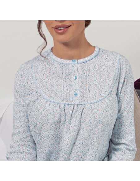 Montse Pedrosa | Camisón 90855 Leila de Marie Claire color Celeste Montse Pedrosa | Camisón 90855 Leila de Marie Claire color Celeste