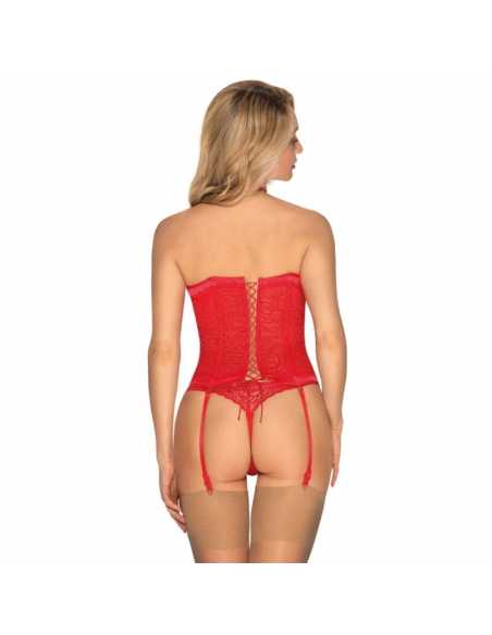 Montse Pedrosa | Corset y Tanga Flameria Limited Colour Edition de Obsessive L/XL Montse Pedrosa | Corset y Tanga Flameria Limited Colour Edition de Obsessive L/XL