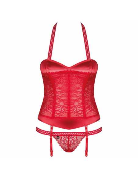 Montse Pedrosa | Corset y Tanga Flameria Limited Colour Edition de Obsessive L/XL Montse Pedrosa | Corset y Tanga Flameria Limited Colour Edition de Obsessive L/XL