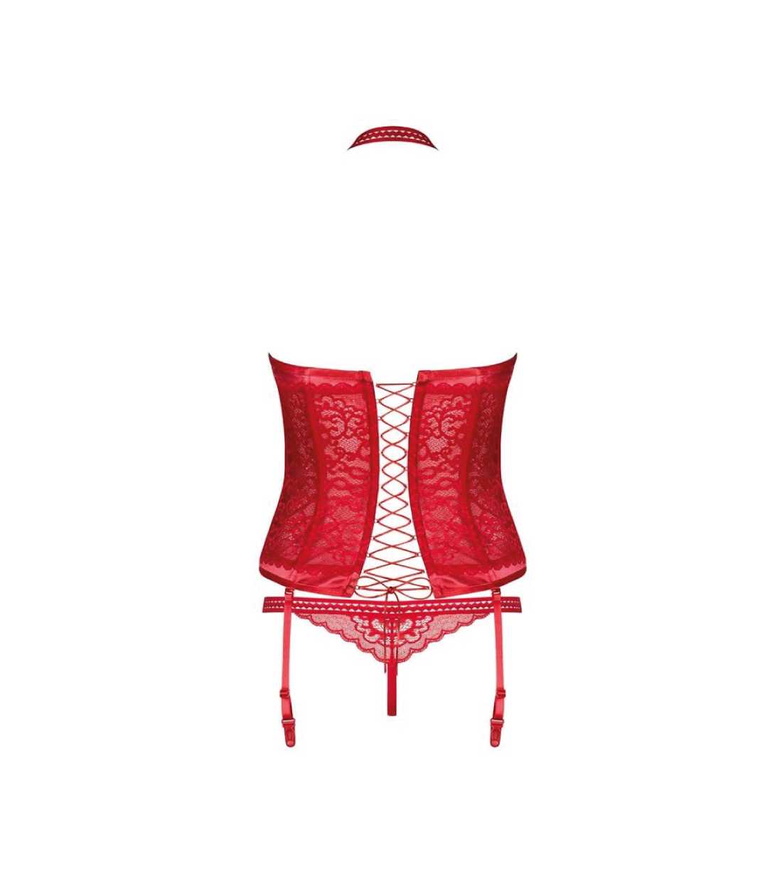 Montse Pedrosa | Corset y Tanga Flameria Limited Colour Edition de Obsessive L/XL Montse Pedrosa | Corset y Tanga Flameria Limited Colour Edition de Obsessive L/XL