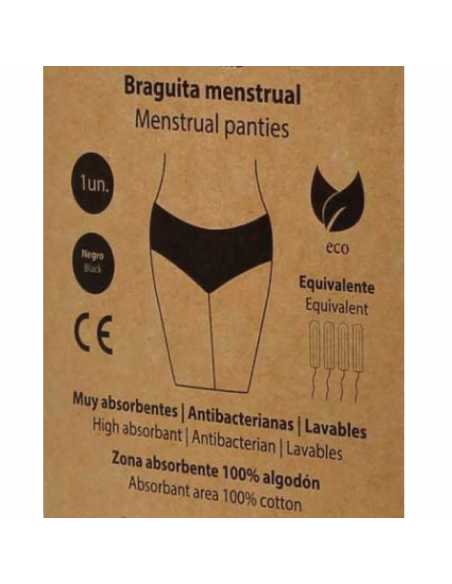 Montse Pedrosa | Braguitas Menstruales Bads - Pan 100ng color Negro Montse Pedrosa | Braguitas Menstruales Bads - Pan 100ng color Negro