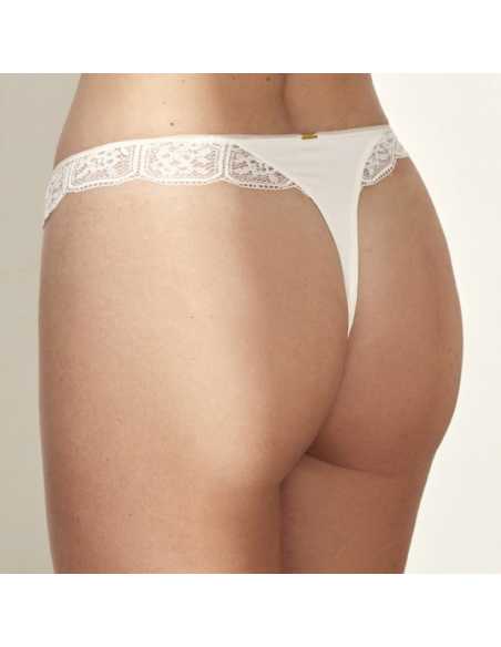 Montse Pedrosa | Tanga Nicole 50901 de Selmark color Marfil Montse Pedrosa | Tanga Nicole 50901 de Selmark color Marfil
