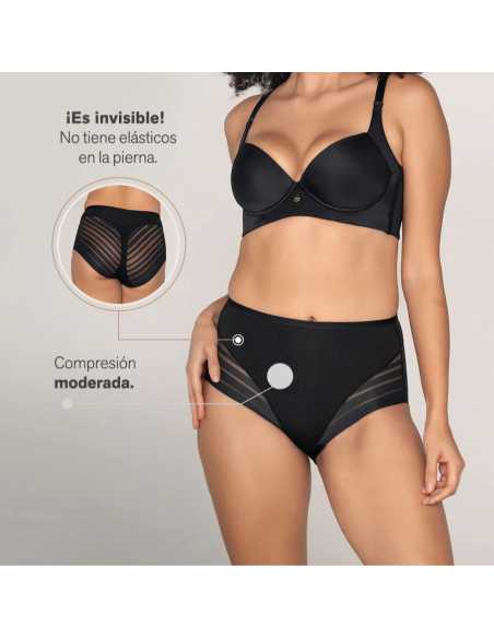 Montse Pedrosa | Braga Faja de Control Suave con Bandas de Tul 012903 de Leonisa Montse Pedrosa | Braga Faja de Control Suave con Bandas de Tul 012903 de Leonisa