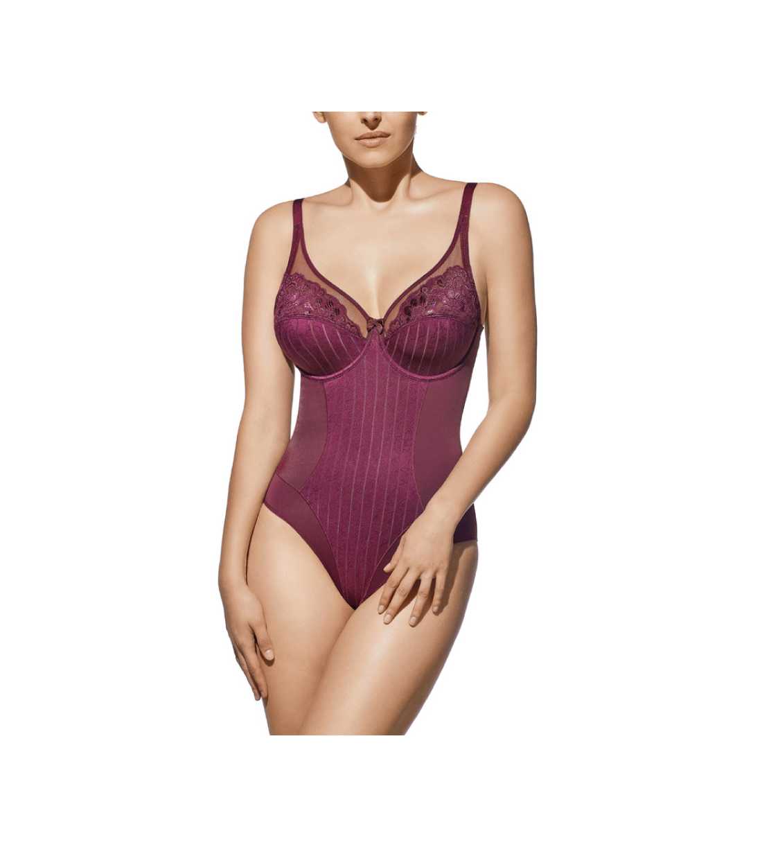 Montse Pedrosa | Body Mariluz de Selene color Burdeos Montse Pedrosa | Body Mariluz de Selene color Burdeos