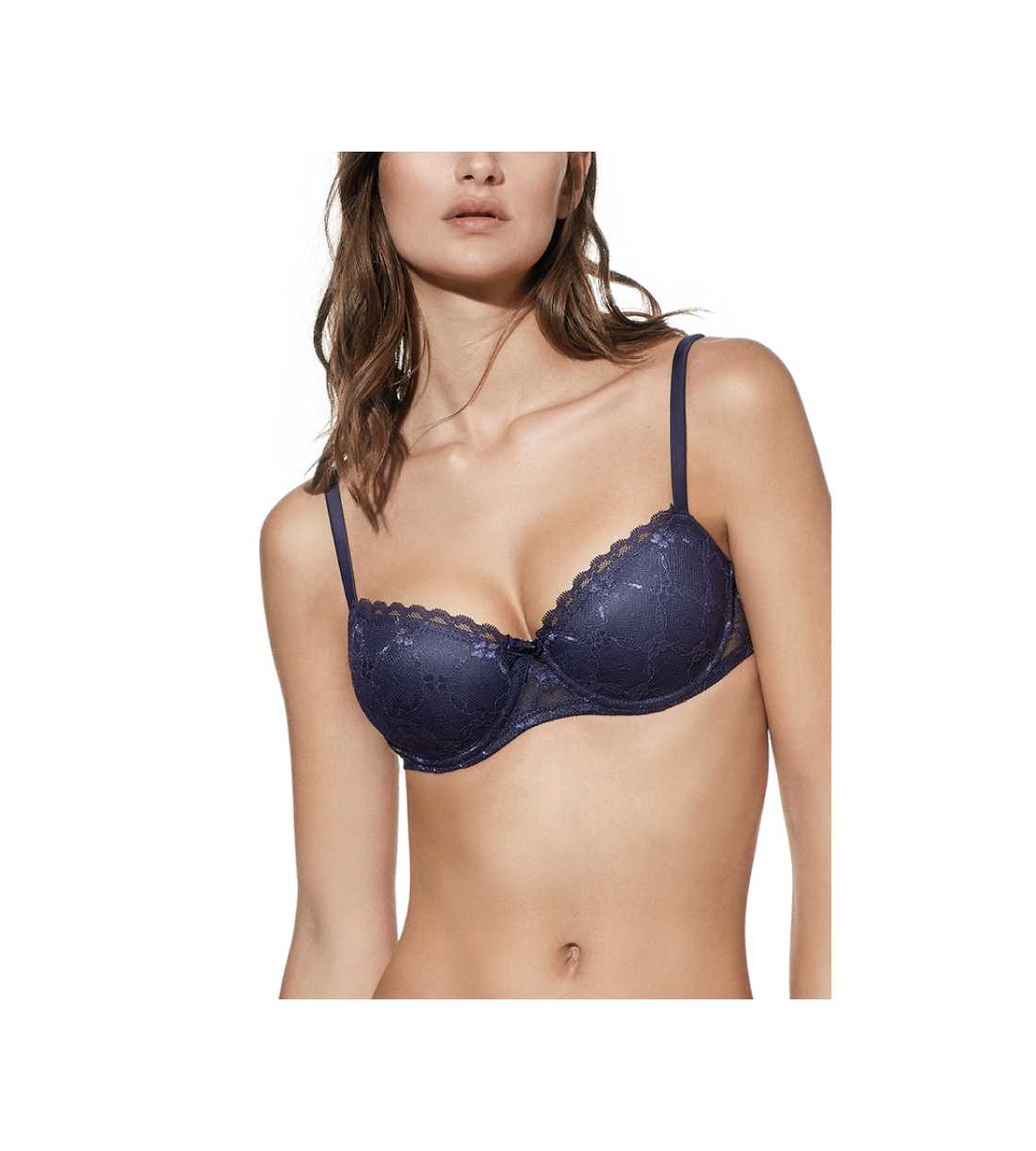 Montse Pedrosa | Sujetador Push Up Brigitte B de Selene color Marino Montse Pedrosa | Sujetador Push Up Brigitte B de Selene color Marino