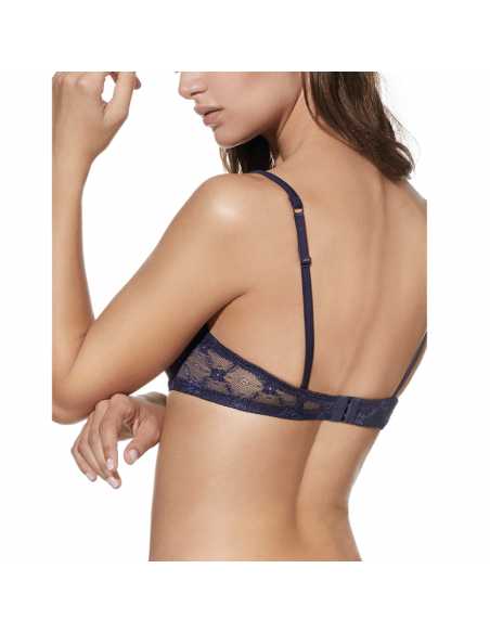 Montse Pedrosa | Sujetador Push Up Brigitte B de Selene color Marino Montse Pedrosa | Sujetador Push Up Brigitte B de Selene color Marino