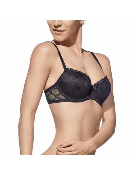 Montse Pedrosa | Sujetador Push Up Brigitte B de Selene color Negro Montse Pedrosa | Sujetador Push Up Brigitte B de Selene color Negro