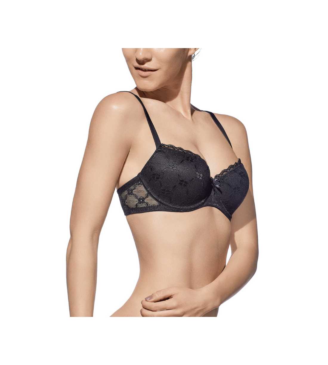 Montse Pedrosa | Sujetador Push Up Brigitte B de Selene color Negro Montse Pedrosa | Sujetador Push Up Brigitte B de Selene color Negro