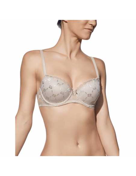 Montse Pedrosa | Sujetador Push Up Brigitte B de Selene color Tierra Montse Pedrosa | Sujetador Push Up Brigitte B de Selene color Tierra