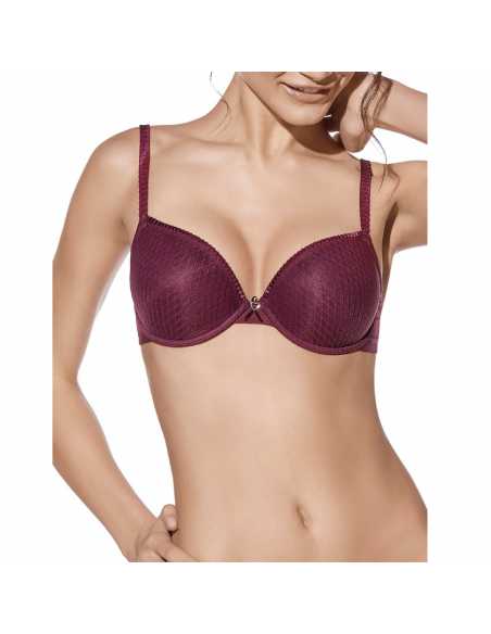 Montse Pedrosa | Sujetador Push Up Sonia B de Selene color Burdeos Montse Pedrosa | Sujetador Push Up Sonia B de Selene color Burdeos