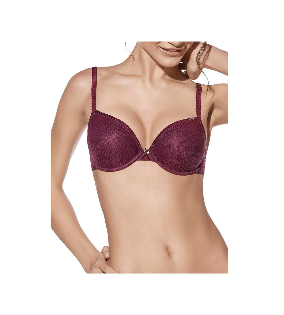 Montse Pedrosa | Sujetador Push Up Sonia B de Selene color Burdeos Montse Pedrosa | Sujetador Push Up Sonia B de Selene color Burdeos