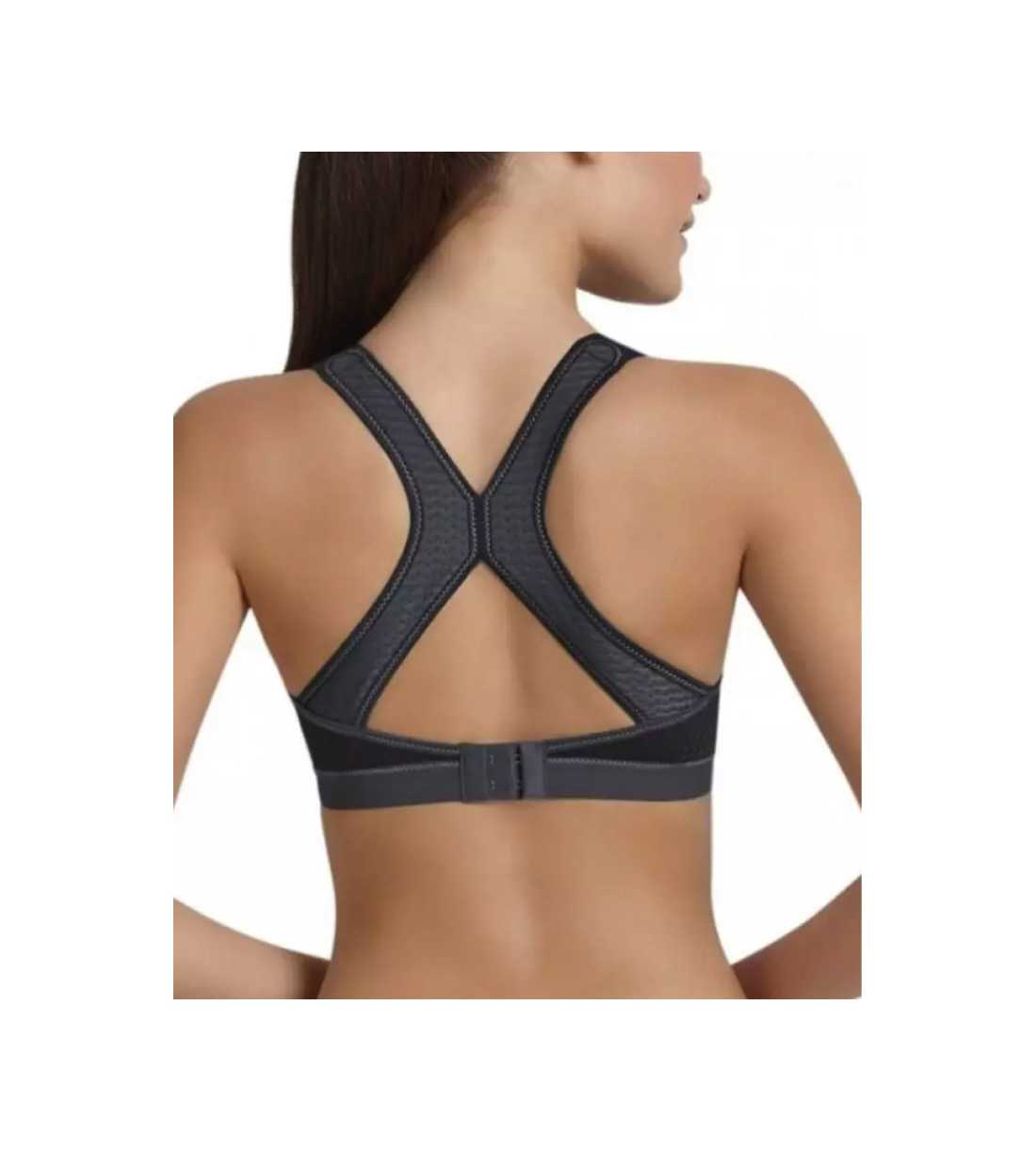 Montse Pedrosa | Sujetador deportivo DynamiX Star 5537 Maximum Support de Anita color Gris Claro Montse Pedrosa | Sujetador deportivo DynamiX Star 5537 Maximum Support de Anita color Gris Claro