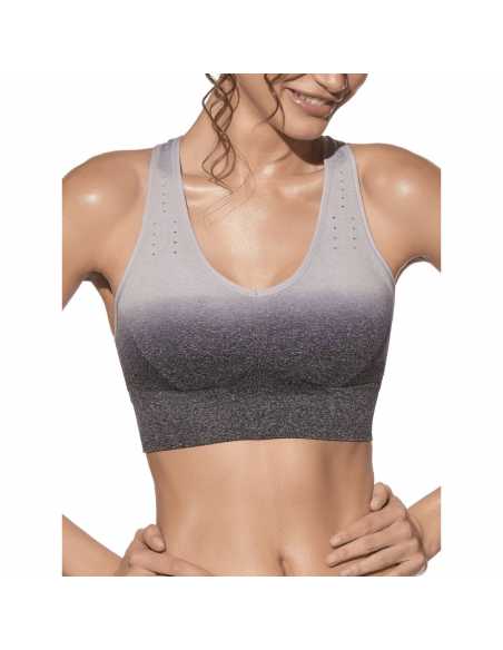 Montse Pedrosa | Sujetador Deportivo Diana de Selene color Gris Montse Pedrosa | Sujetador Deportivo Diana de Selene color Gris