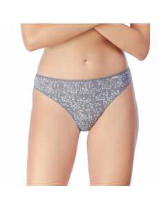 Montse Pedrosa | Pack 2 Bragas Bikini Microfibra 33103 de Avet color Gris