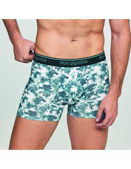 Montse Pedrosa | Pack 2 Bóxers PB 72 Negro A/Verde de Don Algodón Montse Pedrosa | Pack 2 Bóxers PB 72 Negro A/Verde de Don Algodón