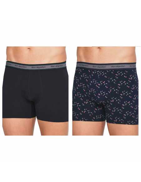 Montse Pedrosa | Pack 2 Bóxers PB 73 Negro/Marino de Don Algodón Montse Pedrosa | Pack 2 Bóxers PB 73 Negro/Marino de Don Algodón