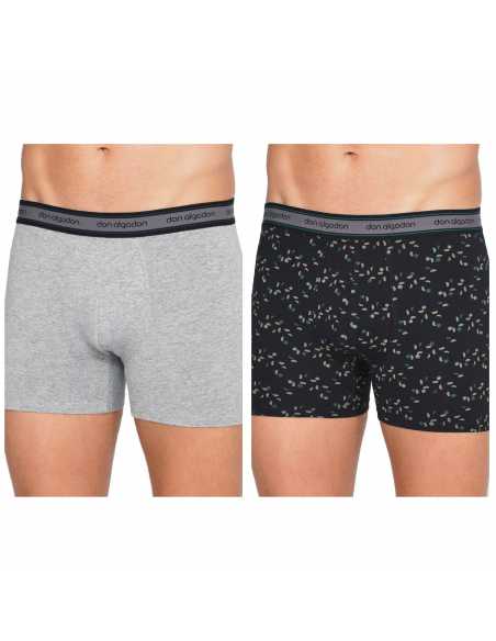 Montse Pedrosa | Pack 2 Bóxers PB 73 Gris/Negro de Don Algodón Montse Pedrosa | Pack 2 Bóxers PB 73 Gris/Negro de Don Algodón