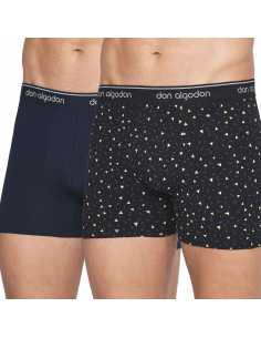 Montse Pedrosa | Pack 2 Bóxers PB93 Marino/Negro de Don Algodón