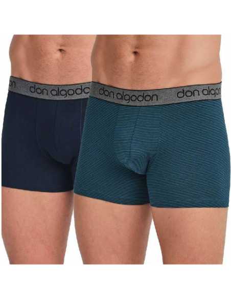 Montse Pedrosa | Pack 2 Bóxers PB 03 Verd/Mari de Don Algodón Montse Pedrosa | Pack 2 Bóxers PB 03 Verd/Mari de Don Algodón