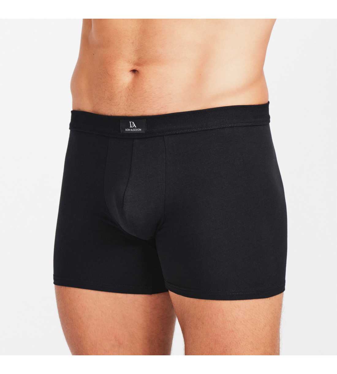 Montse Pedrosa | Pack 2 Bóxers PB 501 Negro/Gris de Don Algodón Montse Pedrosa | Pack 2 Bóxers PB 501 Negro/Gris de Don Algodón