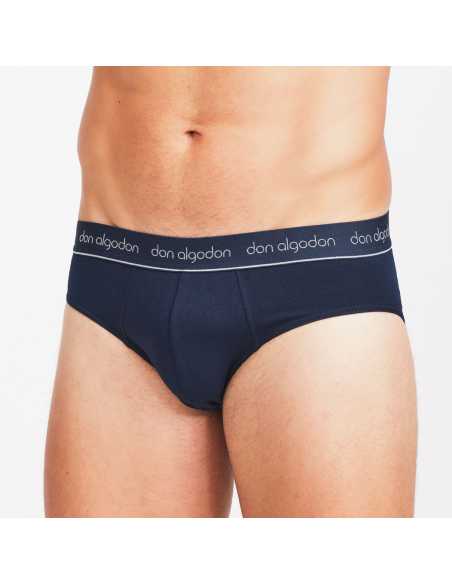 Montse Pedrosa | Pack 2 Slips PS 64 Azul/Mari de Don Algodón Montse Pedrosa | Pack 2 Slips PS 64 Azul/Mari de Don Algodón