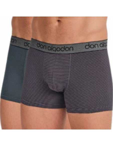 Montse Pedrosa | Pack 2 Bóxers PB 03 Negro/Verde de Don Algodón Montse Pedrosa | Pack 2 Bóxers PB 03 Negro/Verde de Don Algodón