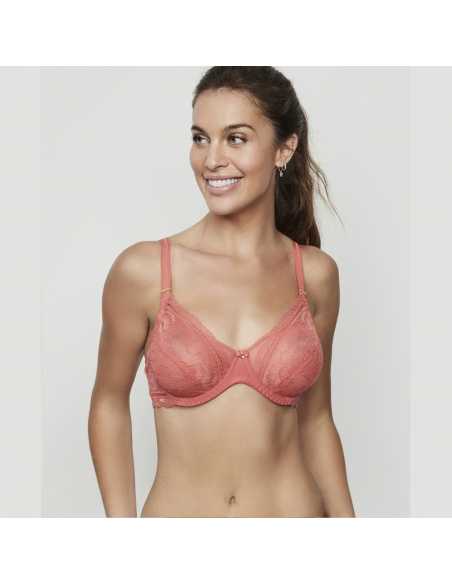 Montse Pedrosa | Sujetador Agatha 31211 de Selmark color Coral Montse Pedrosa | Sujetador Agatha 31211 de Selmark color Coral