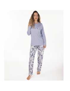 Montse Pedrosa | Pijama 25373 de Rachas en color Azul