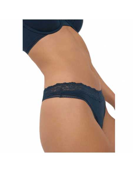 Montse Pedrosa | Tanga 10763 Shadow Blue de Ysabel Mora Montse Pedrosa | Tanga 10763 Shadow Blue de Ysabel Mora