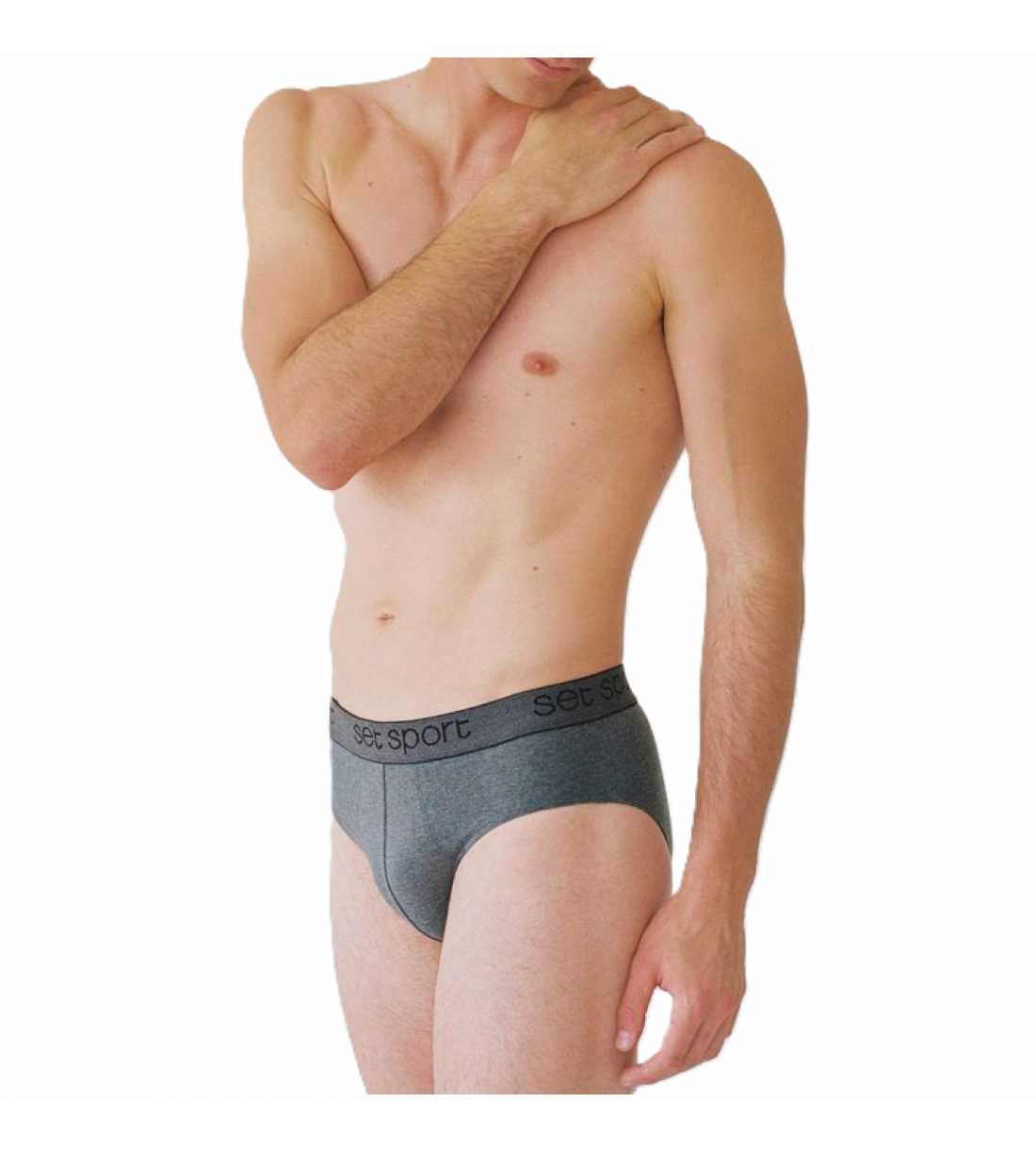 Montse Pedrosa | Slip algodón 13452 de Set color Gris Vigoré Montse Pedrosa | Slip algodón 13452 de Set color Gris Vigoré