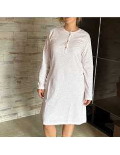 Montse Pedrosa | Camisón Manga Larga Algodón 6567 de Lin