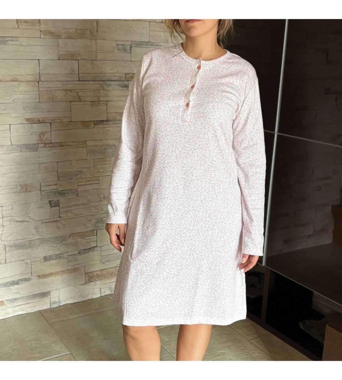 Montse Pedrosa | Camisón Manga Larga Algodón 6567 de Lin Montse Pedrosa | Camisón Manga Larga Algodón 6567 de Lin