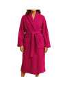Montse Pedrosa | Albornoz de rizo Zoe de Abece color Fucsia