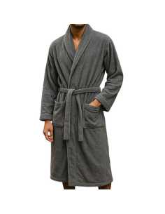 Montse Pedrosa | Albornoz de rizo Zoe de Abece color Gris