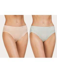 Montse Pedrosa | Pack 2 Braguitas Algodón 208 de Avet color Crepe