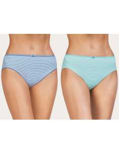Montse Pedrosa | Pack 2 Braguitas Algodón 32081 de Avet color Verde