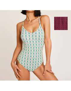 Montse Pedrosa | Bañador Moldeador Kaleido BN558 de Selmark Mare