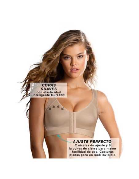 Montse Pedrosa | Sujetador sin Aros Corrector de Postura con Broche Delantero 011473 de Leonisa Montse Pedrosa | Sujetador sin Aros Corrector de Postura con Broche Delantero 011473 de Leonisa