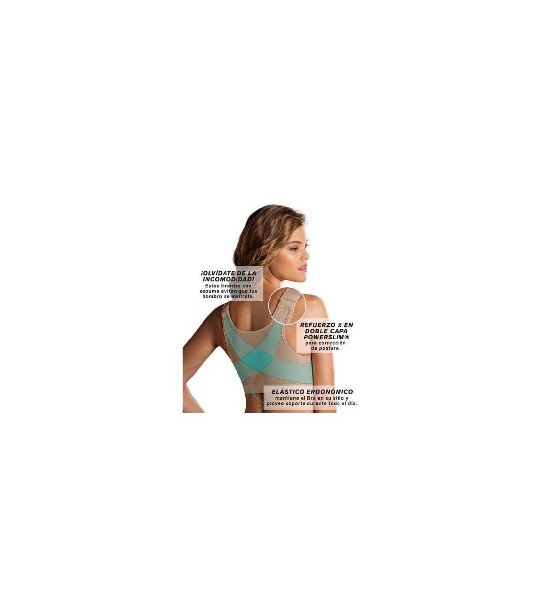 Montse Pedrosa | Sujetador sin Aros Corrector de Postura con Broche Delantero 011473 de Leonisa Montse Pedrosa | Sujetador sin Aros Corrector de Postura con Broche Delantero 011473 de Leonisa