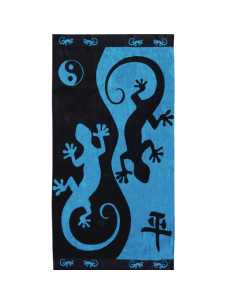 Montse Pedrosa | Toalla Gecko Azul 85 x 160 cm