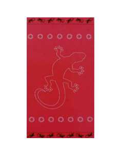 Montse Pedrosa | Toalla Gecko Fucsia 85 x 160 cm