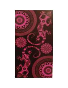 Montse Pedrosa | Toalla Gecko Tribal Fucsia 85 x 160 cm