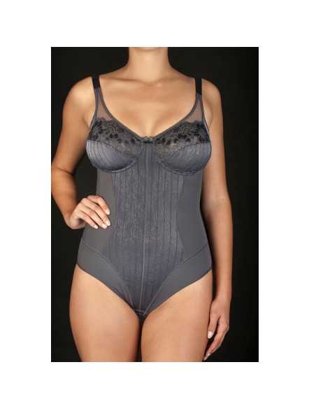 Montse Pedrosa | Body Scarlett Sin Aros de Selene color Gris Montse Pedrosa | Body Scarlett Sin Aros de Selene color Gris