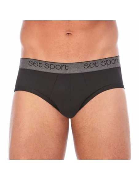 Montse Pedrosa | Slip algodón 13452 de Set color Negro Montse Pedrosa | Slip algodón 13452 de Set color Negro