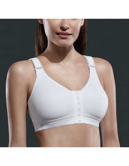 Montse Pedrosa | Sujetador deportivo con cierre delantero Firm Support 5523 de Anita color Blanco Montse Pedrosa | Sujetador deportivo con cierre delantero Firm Support 5523 de Anita color Blanco