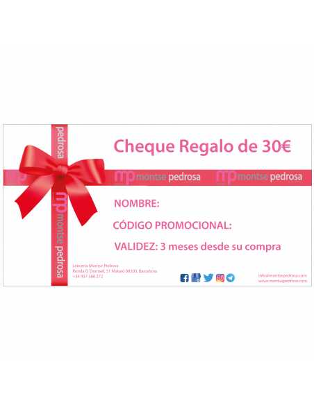 Montse Pedrosa | Cheque Regalo de 30€ Montse Pedrosa | Cheque Regalo de 30€